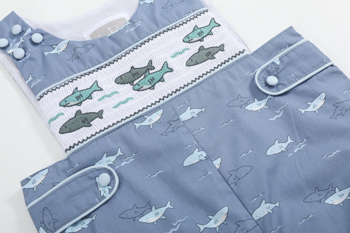 Shark Print Smocked JonJons