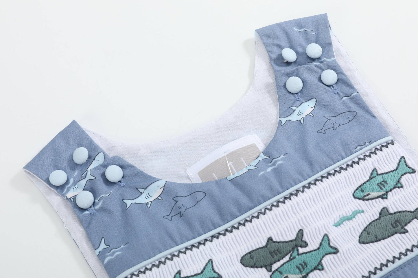Shark Print Smocked JonJons