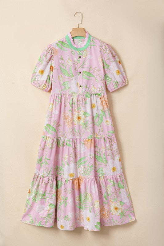 Blush Bloom Floral Maxi Dress